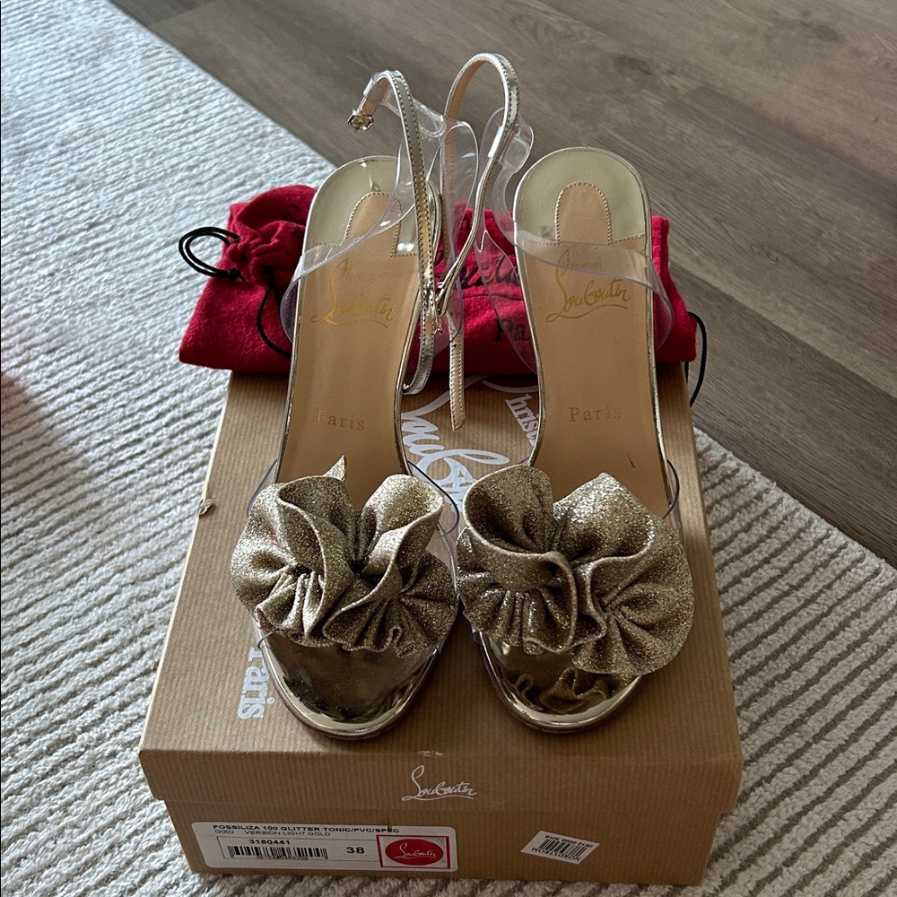 Christian Louboutin Gold Heels